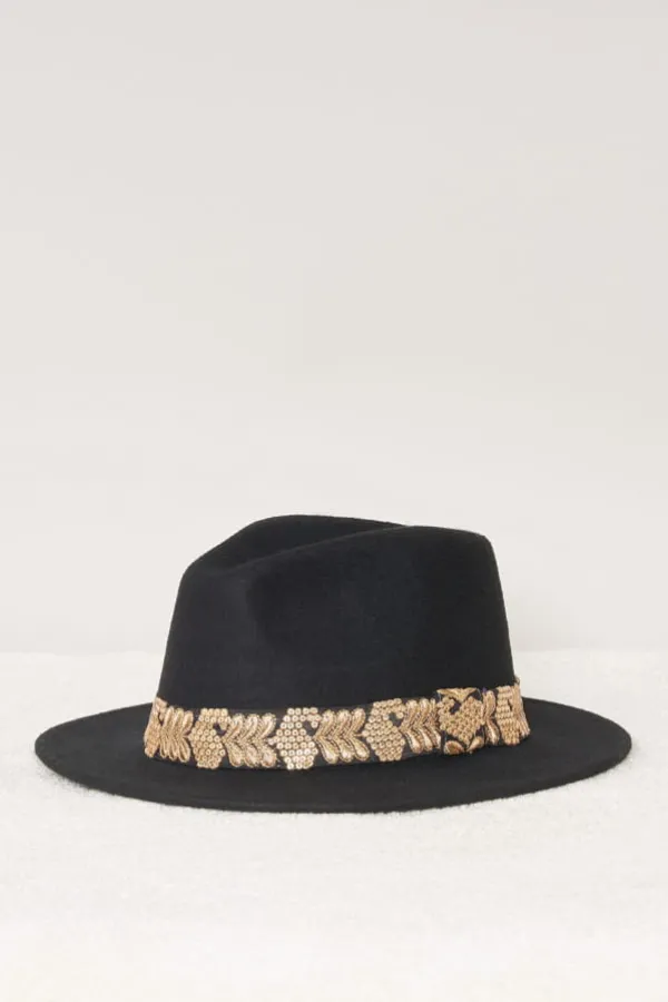 Maradji Chapeaux En Feutre^Jim Galon Dore