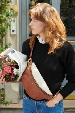 Maradji Fanny Packs^Nicole Sherpa Cognac