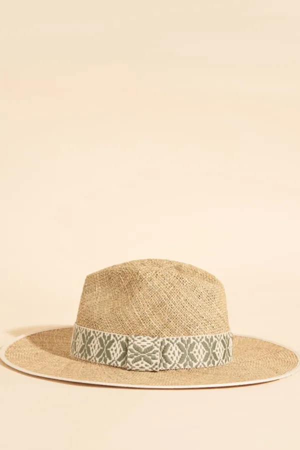 Maradji Chapeaux De Paille^Sombrero Galon Coton