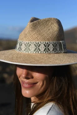 Maradji Chapeaux De Paille^Sombrero Galon Coton
