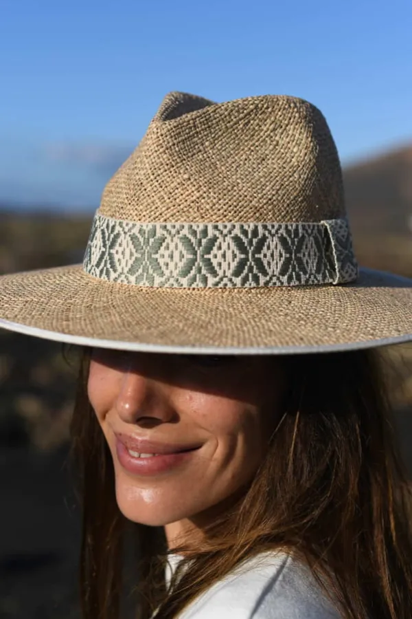 Maradji Chapeaux De Paille^Sombrero Galon Coton