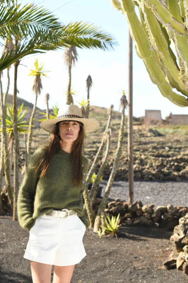 Maradji Chapeaux De Paille^Sombrero Galon Coton
